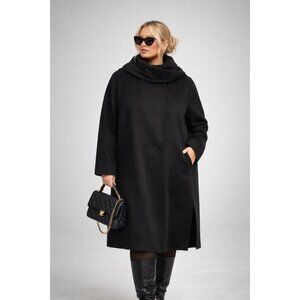 Persona by Marina Rinaldi Wool Blend Plus Size Coat Detachable Hood US 20